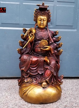 大地之母地母元君后土夫人铜像