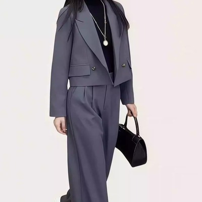 西装套装女春秋2025新款小个子