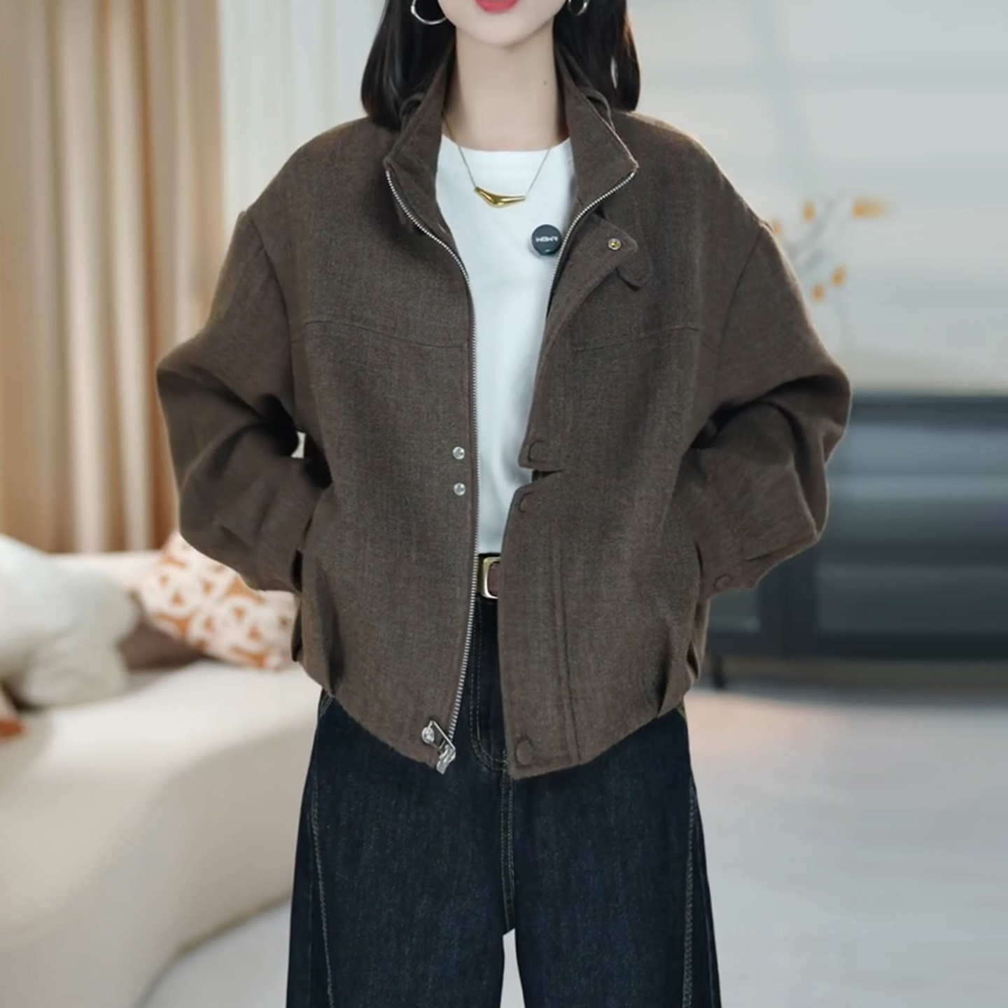 今年流行韩版时尚休闲短外套