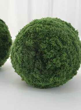 珊瑚绒毛线盆栽花草草坪线材料包迷你花盆珊瑚绒造景毛线团