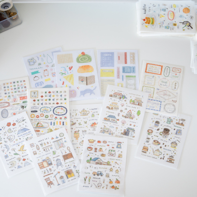 橙子手帐贴纸素材合集