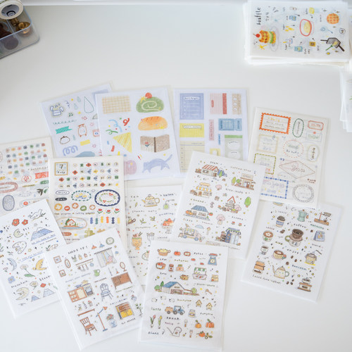 橙子手帐贴纸素材合集