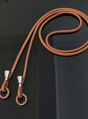纯色背带圆绳编织长绳可以调节手机斜挎绳网红女包肩带挂脖绳简约