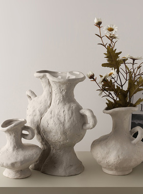 复古中古素侘寂素胚艺术花瓶