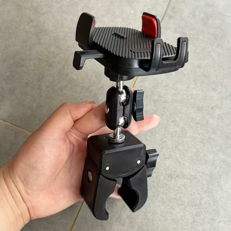 加厚钳夹挖机防震手机座360豌豆汽车后视镜手机支架大货车导航