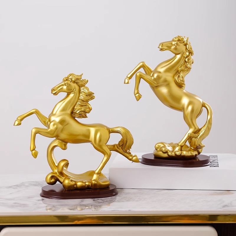 沁园春马到成功家居装饰品客厅工艺品风水摆件办公室桌面电视酒柜