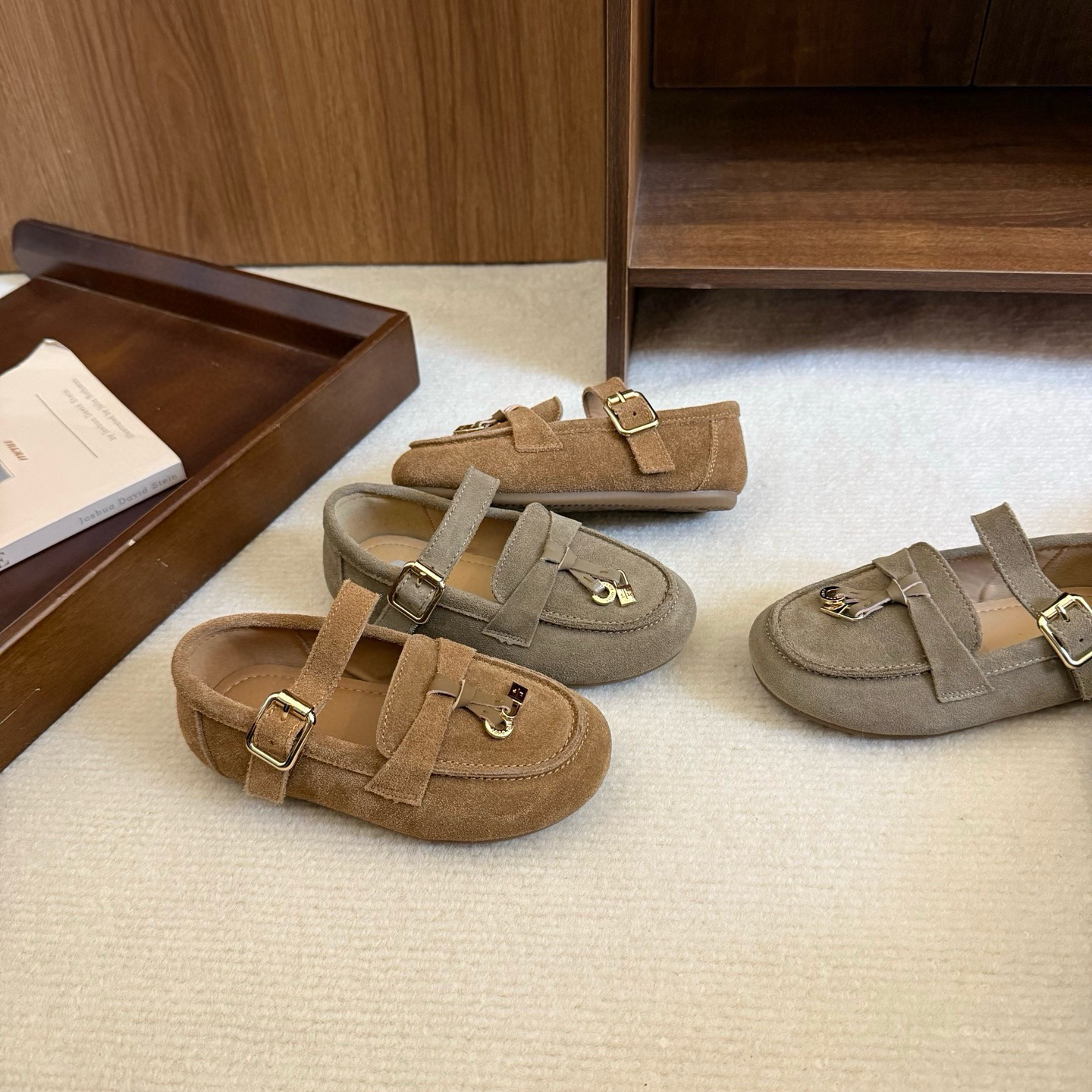 2026新品～女宝宝皮鞋复古风勃肯鞋真皮小皮鞋女童豆豆鞋软底鞋子,童鞋/婴儿鞋/亲子鞋,皮鞋,淘宝优惠券,粉丝福利购,淘宝优惠卷