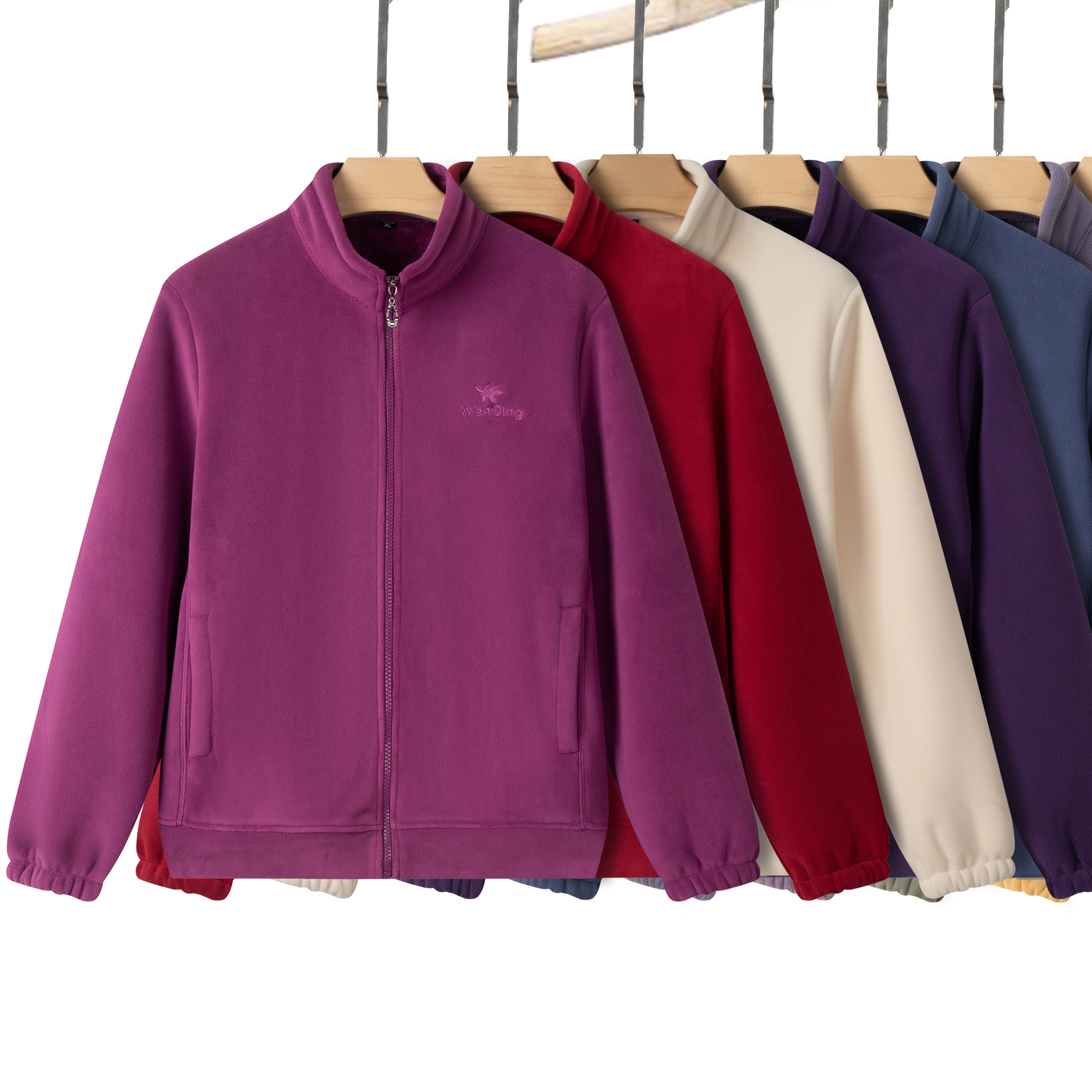 常规口袋奥粒绒休闲外套摇粒绒