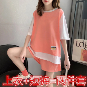 休闲运动套装短裤夏季两件五分