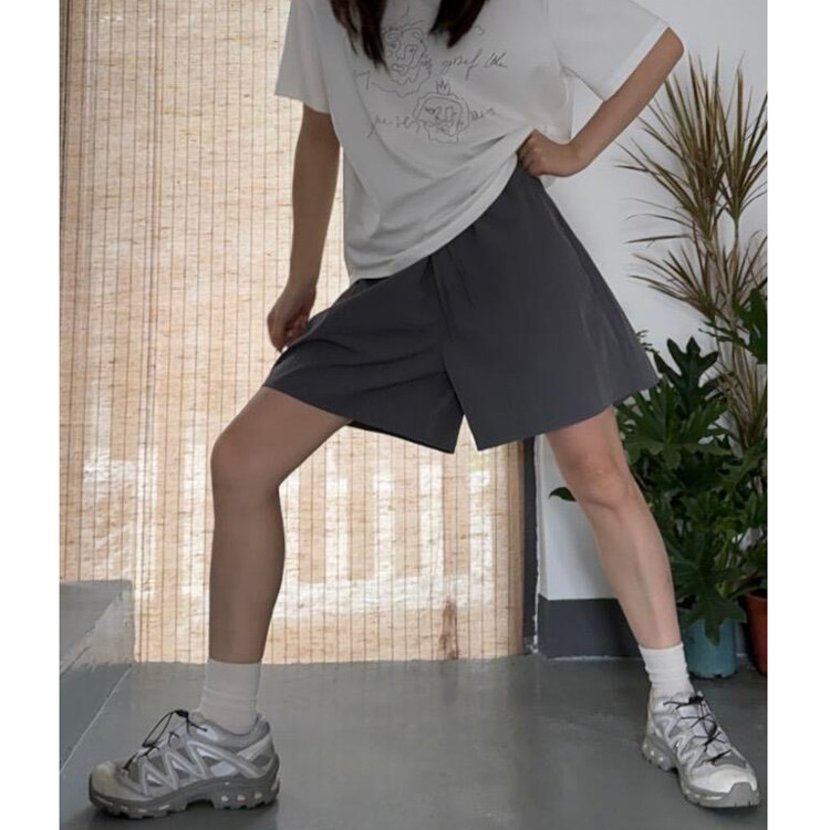 速干a字休闲短裤女大码图片