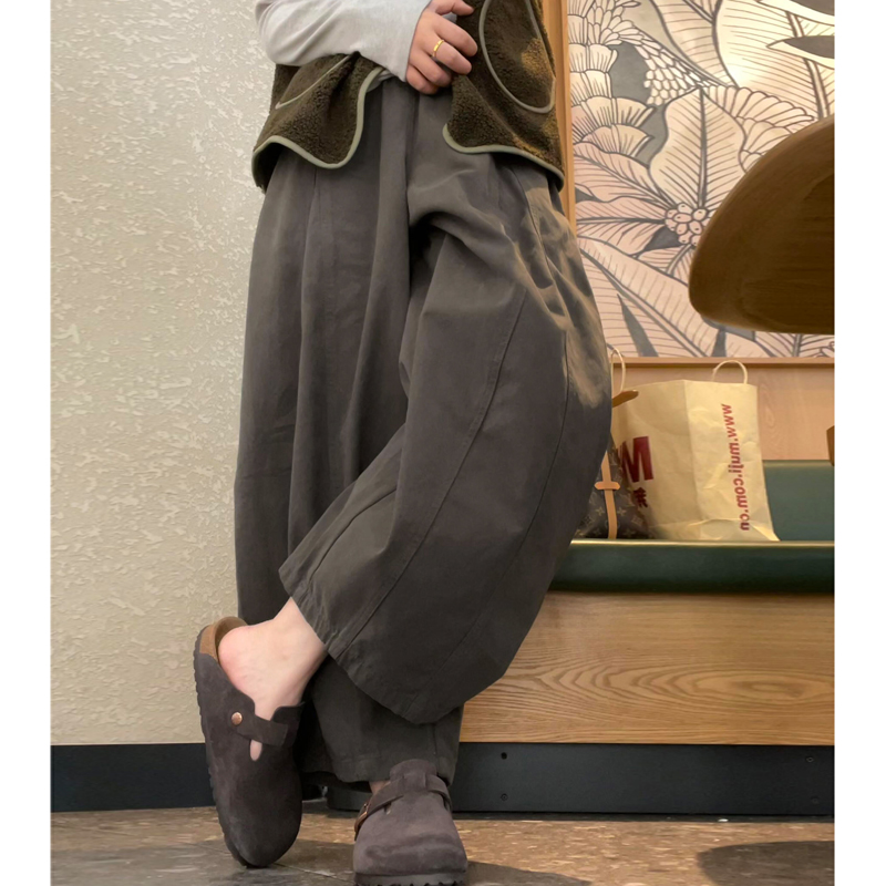 九分休闲工装裤女大码秋冬