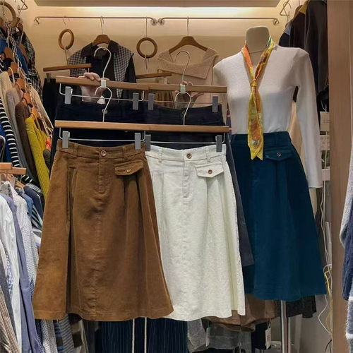 2025冬季纯色五分裙时尚