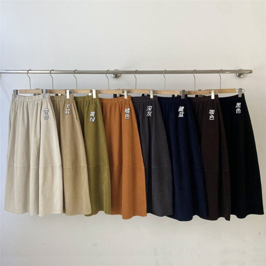 2025秋季彩色灯芯绒伞裙