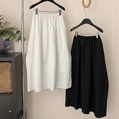 时尚2025春季黑色半身裙