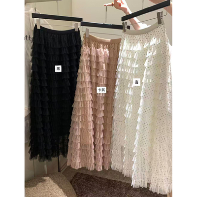 2025冬季多层次波点A字裙