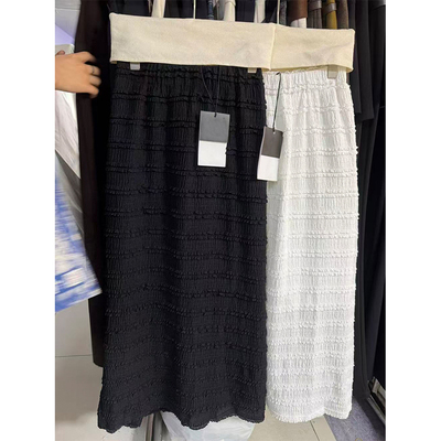 2026春季黑色白色直筒裙