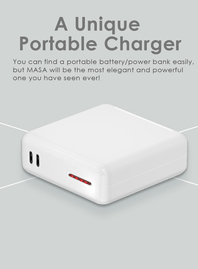 TOFU移动电源无线充电MASA智能双C头快充18000MA超紧凑高速充电宝