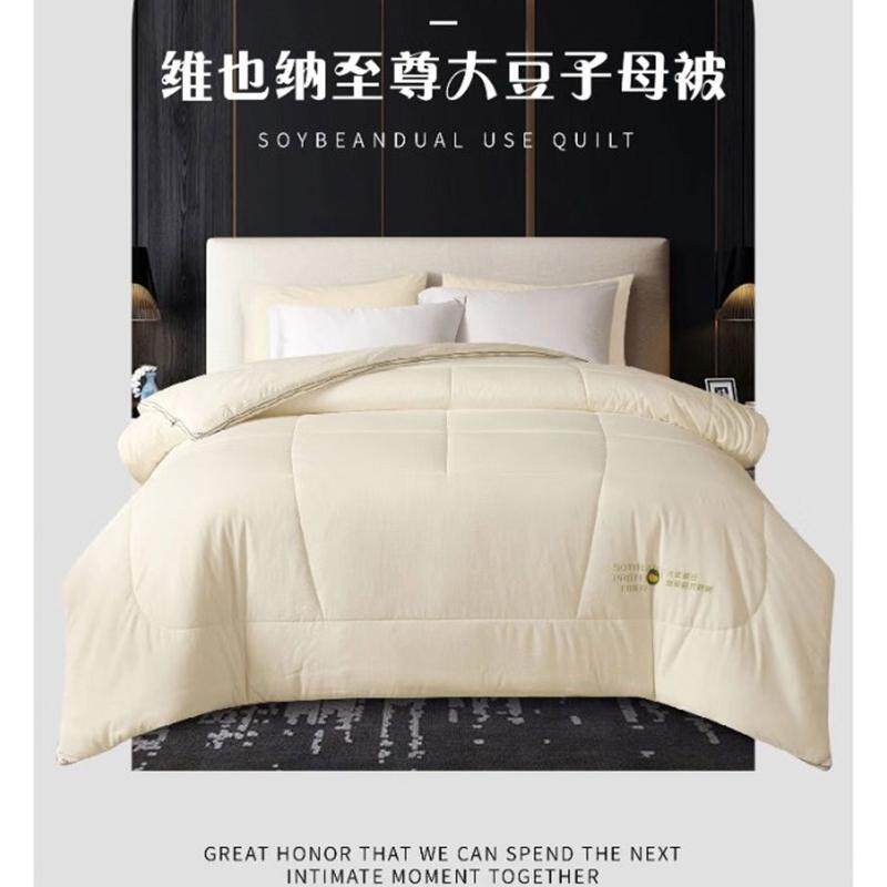 天琴子母被四季被柔丝棉羽丝绒纤维被子冬被加厚保暖春秋被芯