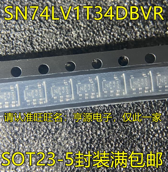 全新SN74LV1T34 SN74LV1T34DBVR网版印刷NEJ3 NEJJ NEJ* SOT23-5