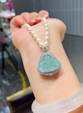 925小众新款上市银翡翠佛公吊坠