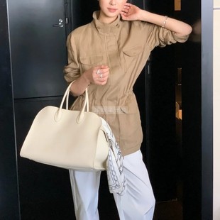 纯原同柜品质LP女装明星同款100%亚麻轻奢老钱风旅行者夹克外套