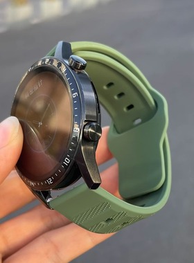 适用华为手表GT5/4/3表带watch4pro液态硅胶手表带GT Cyber运动