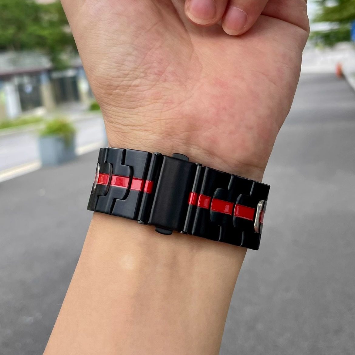 不锈钢适用华为手表GT4表带watch2双色gt3pro钢铁侠22mm个性男