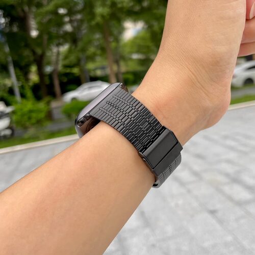 不锈钢小蛮腰适用苹果手表iwatch9表带s87654金属ultra运动钢带