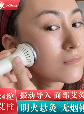 墣缇无烟面部艾灸仪眼部温灸棒按摩导入艾炙神器便携美容棒桃花灸