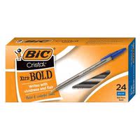 Free shipping for orders over 10 French BIC cristal bold crystal Transparent Black Blue Red Ballpoint Pen 1.6mm thumbnail 4