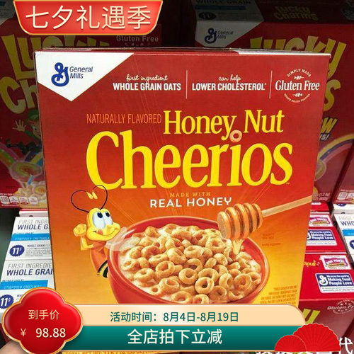 cheerios通用磨坊蜂蜜燕麦圈