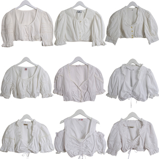 欧美古着vintage复古巴伐利亚内搭上衣孤品尖货奥地利纯棉衬衫A3