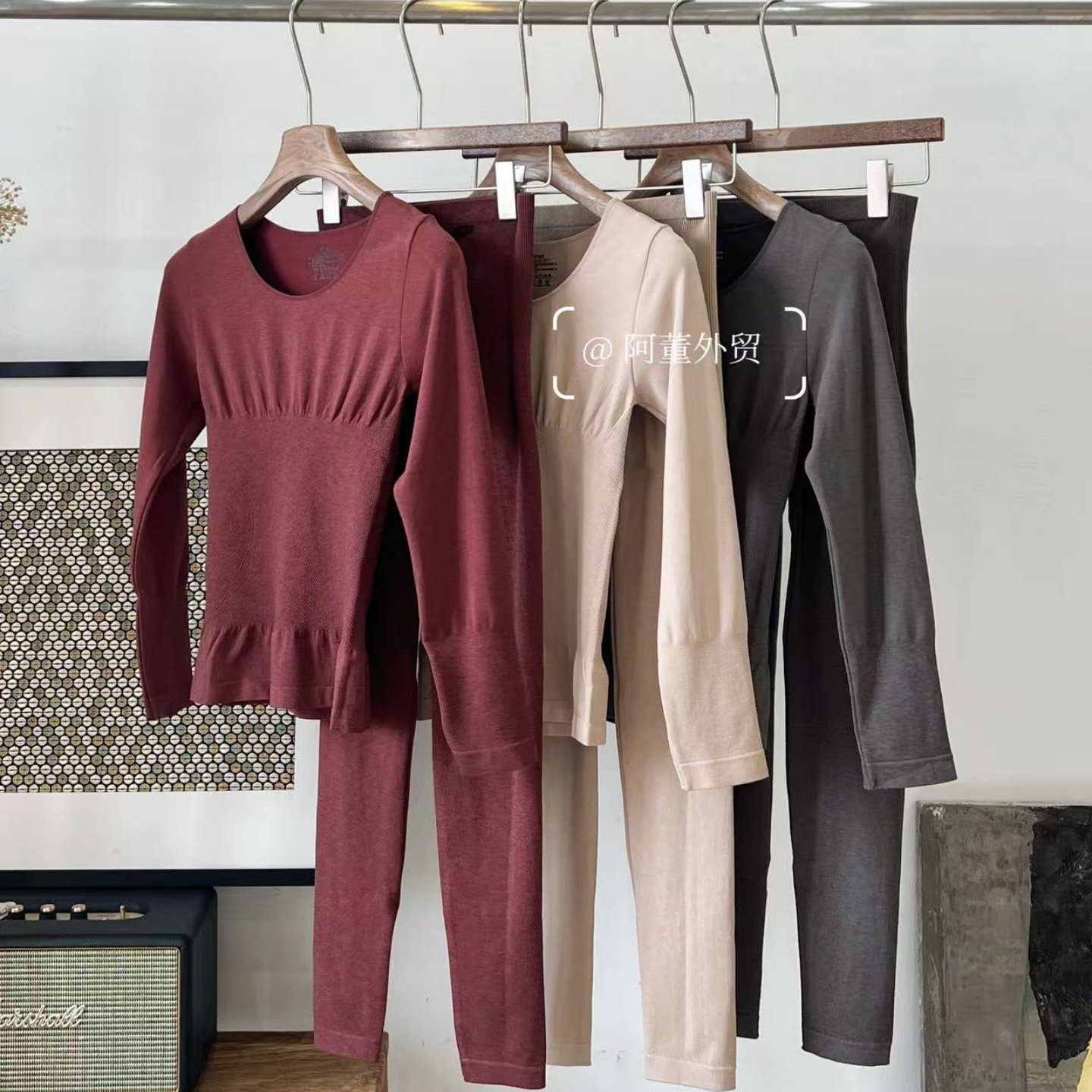 「阿董外贸」秋冬贴身一体发热套头保暖内衣修身显瘦发热打底内衣,女士内衣/男士内衣/家居服,保暖套装,淘宝优惠券,粉丝福利购,淘宝优惠卷