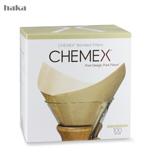 美国进口 Chemex 手冲咖啡滤纸 5人份 - 10人份 100张 白色 原色
