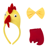 儿童公鸡发箍动物演出发卡万圣头箍舞会道具节日派对小鸡发饰