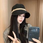 2024新款 赫本风鸭舌帽户外骑行可挂口罩休闲百搭显脸小渔夫帽防风