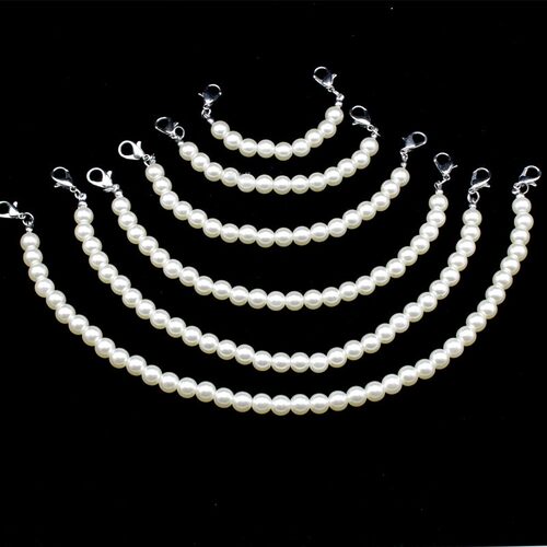 珍珠链条龙虾扣手工diy配件装饰