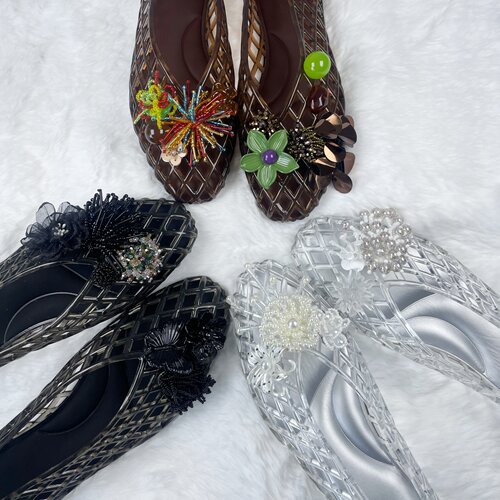 原创设计高端重工鞋花适配crocs