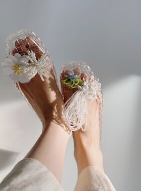 透明水晶鞋配饰果冻鞋鞋花鞋扣