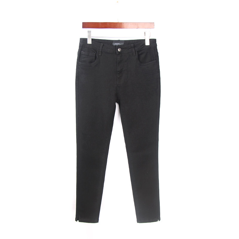 大码高腰显瘦小脚裤弹力女裤