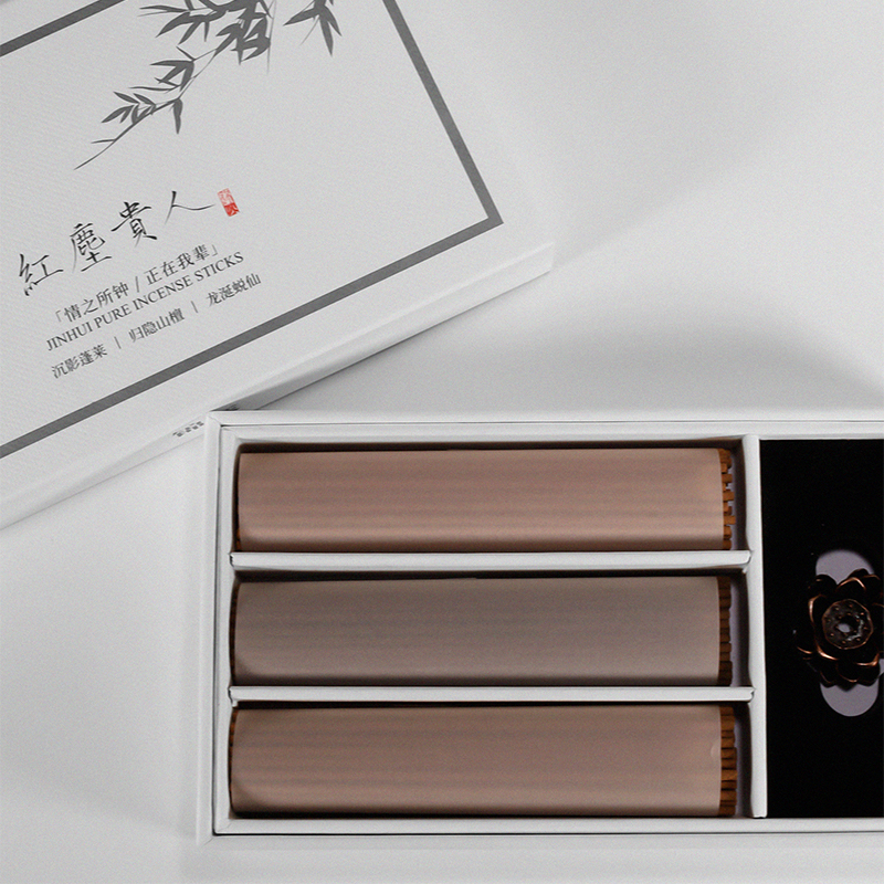 红尘贵人｜珍稀产区线香套装礼盒｜沉香｜檀香｜龙涎香｜锦灰