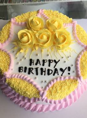 鲜奶花卉浪漫宁波曲靖生日蛋糕