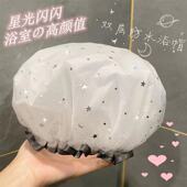 防水双层浴室浴帽水敷帽双层浴帽沐浴加厚头套多功能清