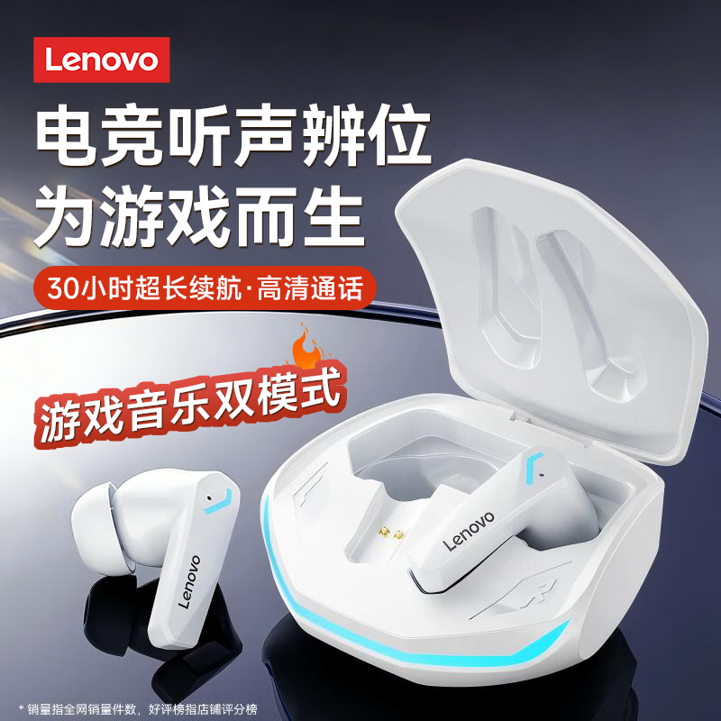 政府补贴联想无线蓝牙耳机入耳式电竞游戏降噪2026新款长续航男士