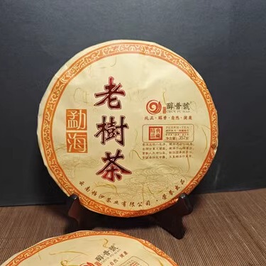 云南普洱茶 2022年醇普号 勐海老树茶357克熟饼 典藏精品乔木熟茶
