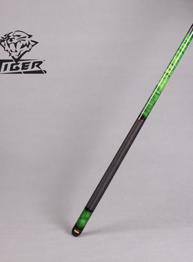 台球杆12mm美国TIGER炽虎牌C2-1GW线把实木中八球桌球美式九球杆