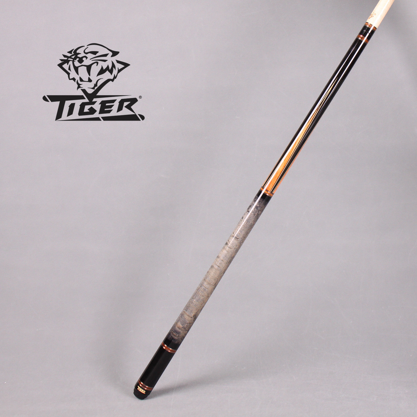 台球杆12.5mm美国TIGER炽虎牌LX32光把插角中八球桌球美式九球杆