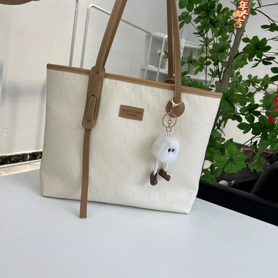 高级感大容量包包女士新款休闲上班单肩包大学生上课通勤托特包潮