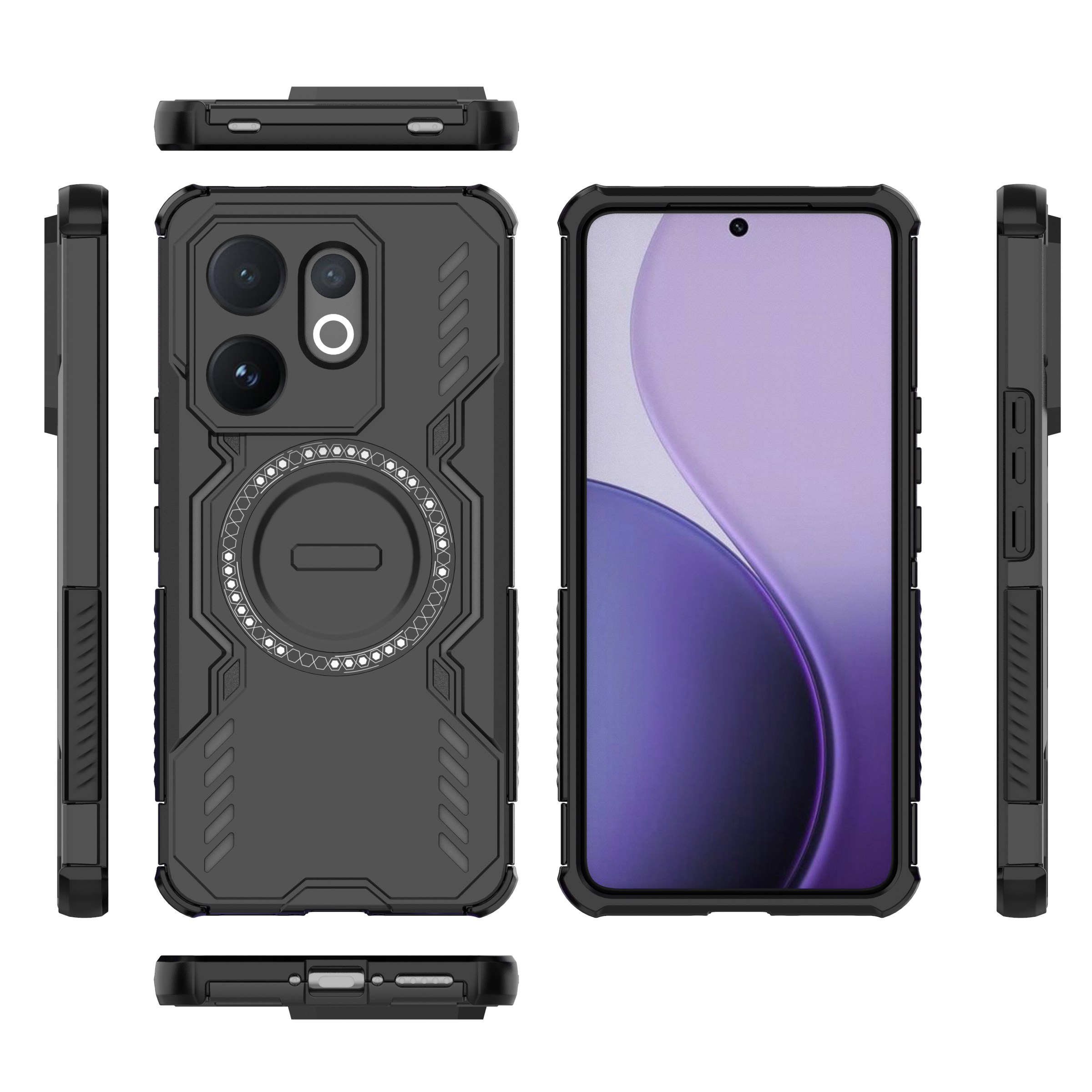 适用VIVO V60 5G手机壳海外版新款保护套4G时尚创意男女V2511散热硬壳简约外壳VIVOV60国际硅胶防摔全包软边