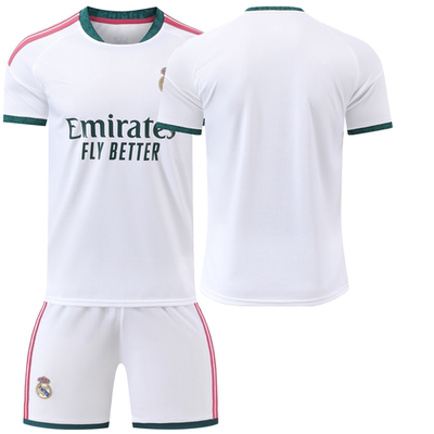足球服儿童2627皇M主场10号姆巴佩7号维尼8号白色短袖短裤套装